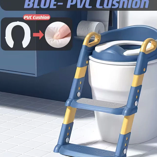 Asiento Entrenador de Baño para Niños con Escalera Ajustable 5