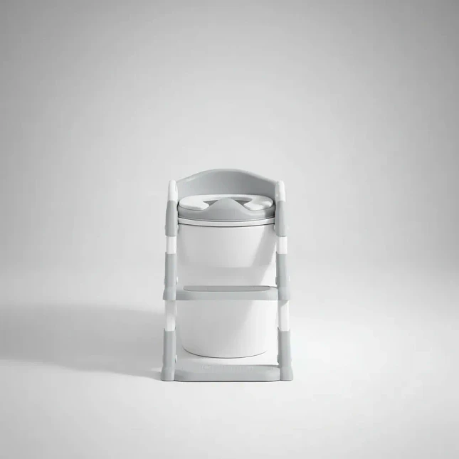Asiento Entrenador de Baño para Niños con Escalera Ajustable 3