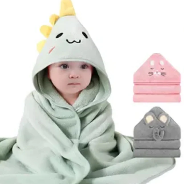 Toalla de Baño Infantil con Capucha Cklass Varios Diseños 1