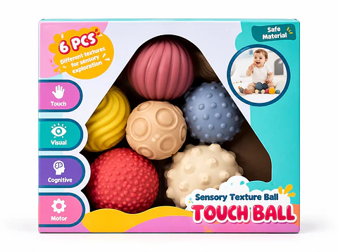 Pelotas Didácticas Sensoriales para Bebé