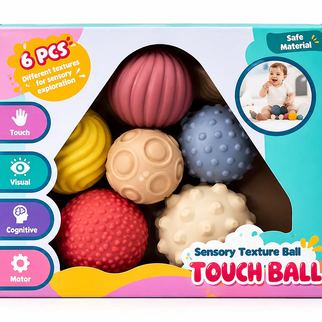 Pelotas Didácticas Sensoriales para Bebé 1