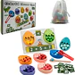 Juego Montessori Huevo de Dinosaurio con Cuentas y Matemáticas - Miniatura 1
