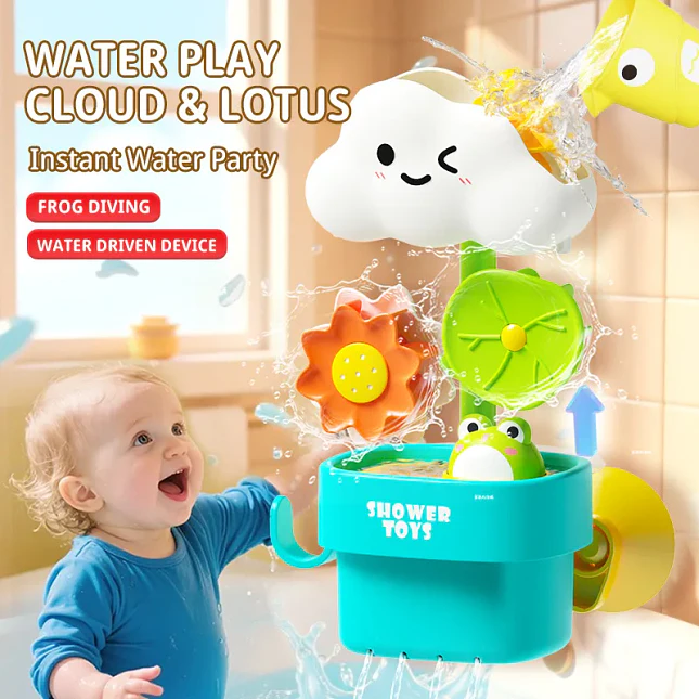 Juguete de Baño para Bebé Cloud & Lotus con Cascada de Agua 4