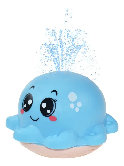 Juguete de Baño Pulpo con Rociador de Agua y Luz