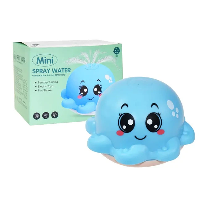 Juguete de Baño Pulpo con Rociador de Agua y Luz 1