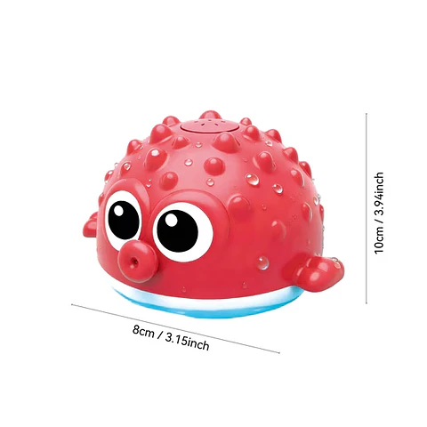 Juguete de Baño Pez Globo con Rociador de Agua por Inducción