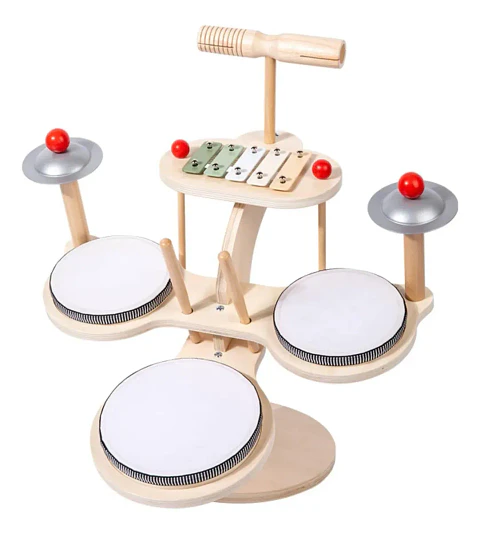 Set de Instrumentos Musicales de Madera para Niños