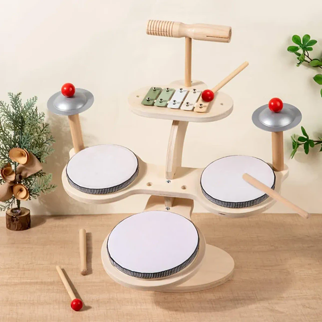 Set de Instrumentos Musicales de Madera para Niños 5