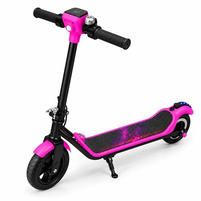 Patineta Eléctrica Plegable para Niños con 3 Modos de Velocidad 4