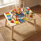 Mesa de Actividades de Madera con Laberinto de Cuentas - Miniatura 4