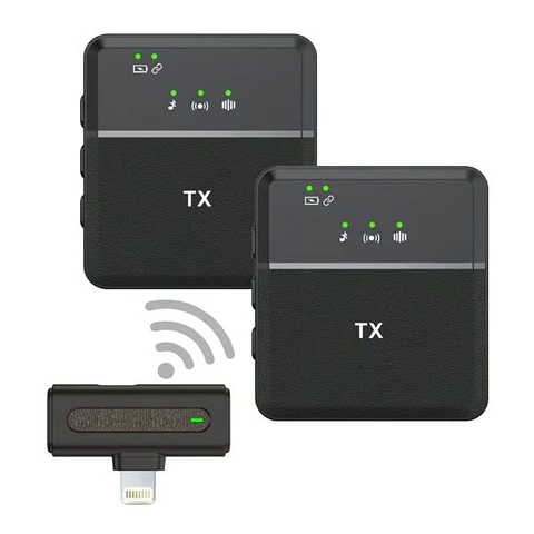 Micrófono Solapa Doble SX8 Inalámbrico – Tipo C y iPhone