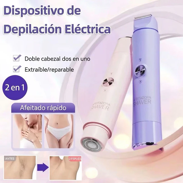Afeitadora Eléctrica para Mujer SS-822 Recargable Tipo C 6