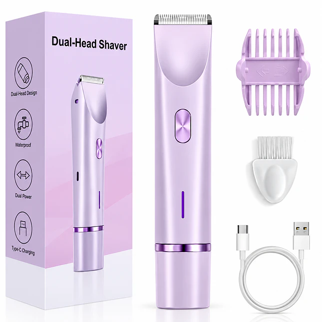 Depiladora 2 en 1 0285L para Mujer – Morado y Rosado 3