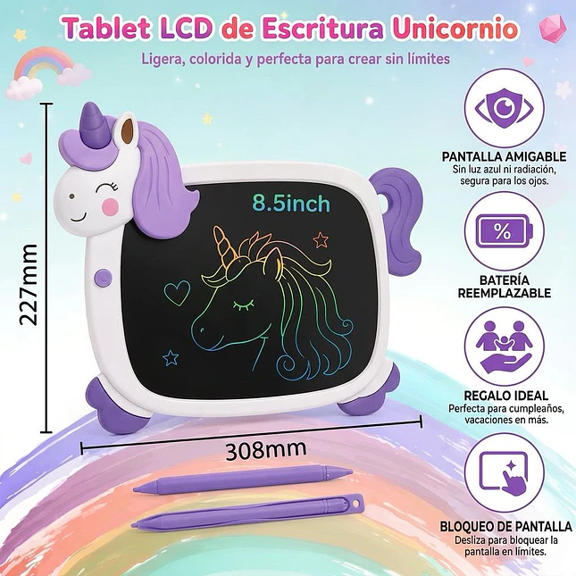 Pizarra Tableta Mágica LED Multicolor 6