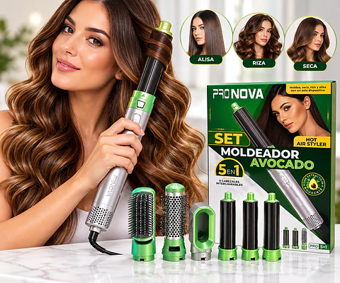 Set Moldeador PRONOVA PRO-5+1 5 en 1