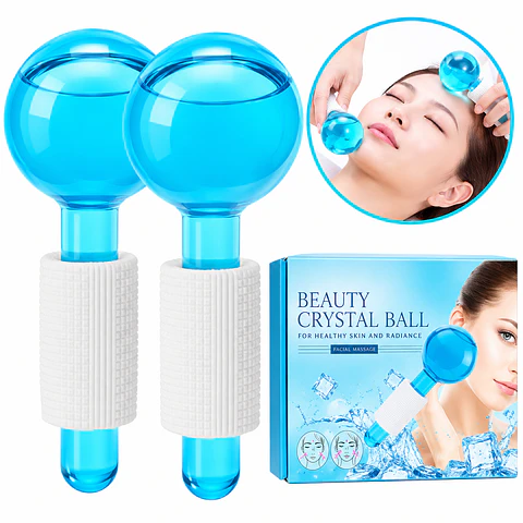 Masajeador Facial de Esferas de Hielo para Cuidado de la Piel