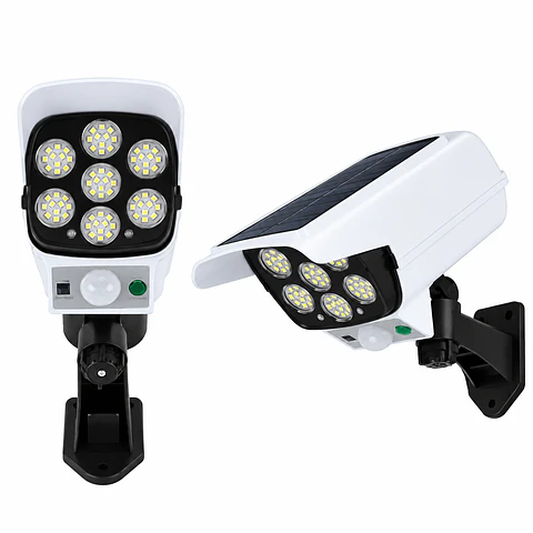 Lámpara Solar LED Giratoria con Sensor de Movimiento