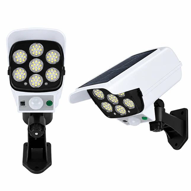Lámpara Solar LED Giratoria con Sensor de Movimiento 1