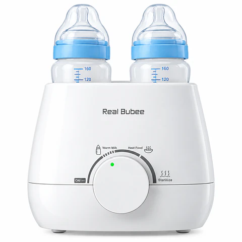 Calentador y Esterilizador de Teteros Doble Real Bubee 6 en 1