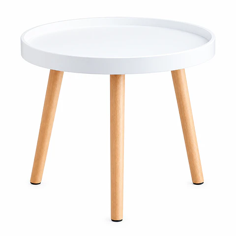 Mesa Auxiliar Redonda Moderna 49 × 44 cm