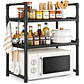 Organizador de Cocina de 3 Niveles con Ganchos Laterales para Microondas - Miniatura 1
