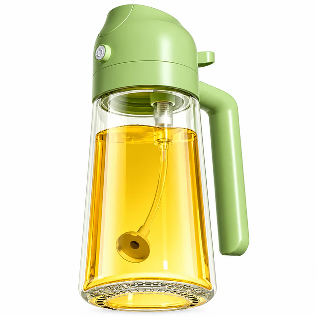 Aceitero Spray y Vertedor 2 en 1 de 400 ml Antifugas y Recargable 1