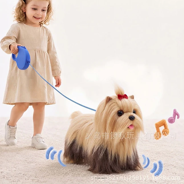 Perro de Peluche Interactivo con Correa y Sonido 2