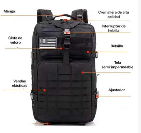 Morral Militar Táctico Nomad 50L