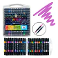 Marcadores Doble Punta 72 Colores con Purpurina - Miniatura 1