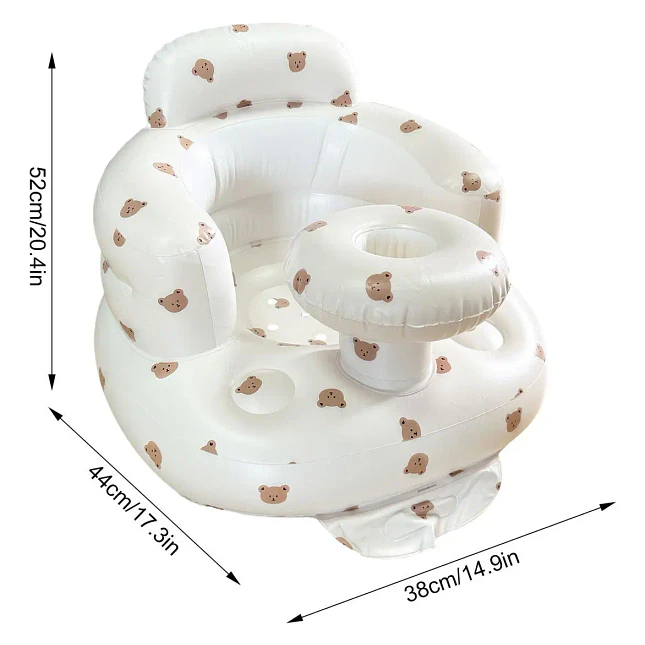Silla Inflable para Bebé con Bandeja y Bomba 3