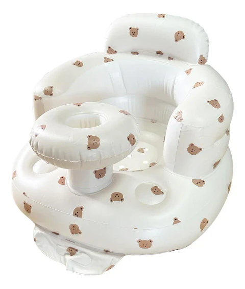 Silla Inflable para Bebé con Bandeja y Bomba