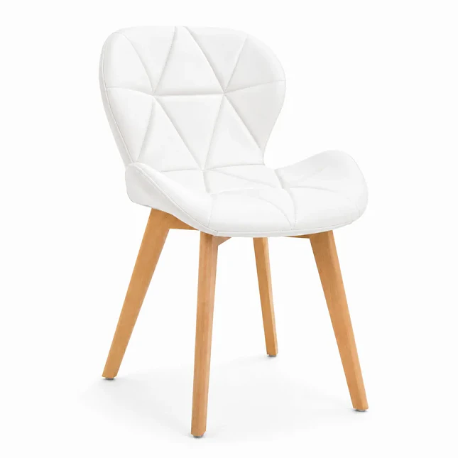 Silla Eames Acolchada con Patas de Madera 1
