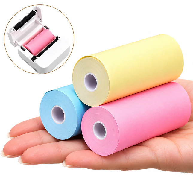 Rollo Papel Térmico x3 Colores para Mini Impresora o Cámara 1