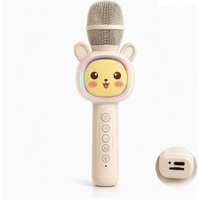 Micrófono Karaoke Infantil MC883 Bluetooth con Luces LED 2