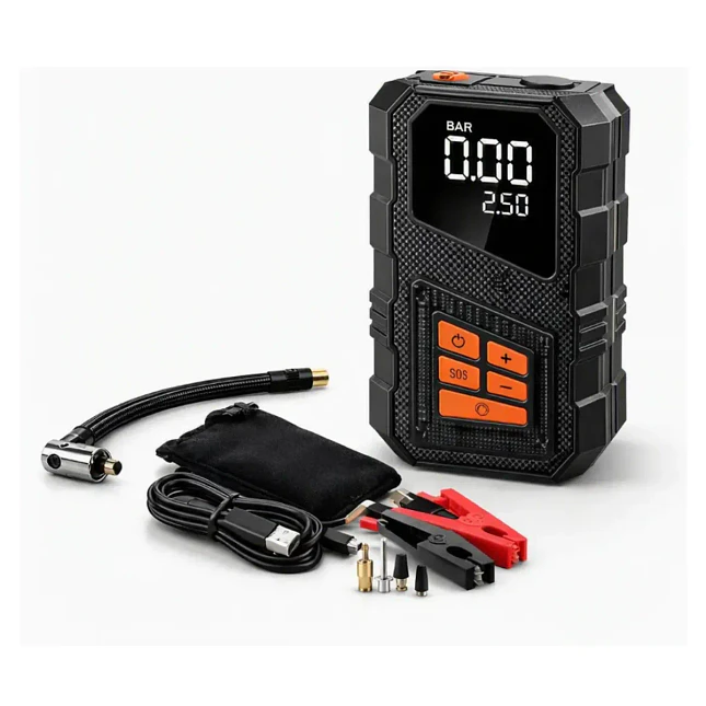 Inflador Portátil HiMK MK-384 5 en 1 12000 mAh 1