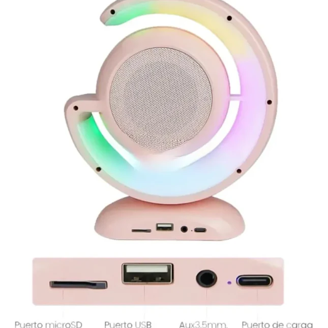 Parlante Karaoke Infantil YS-110 Bluetooth con Luces LED 6