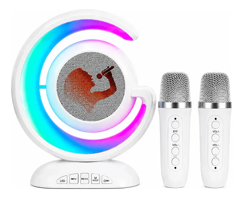 Parlante Karaoke Infantil YS-110 Bluetooth con Luces LED