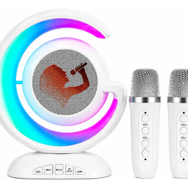 Parlante Karaoke Infantil YS-110 Bluetooth con Luces LED 1