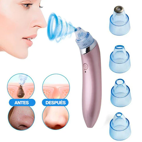 Removedor de Puntos Negros Facial con 3 Cabezales