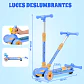 Patineta Infantil Plegable con Proyector de Dinosaurios y Luces LED - Miniatura 2