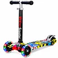 Monopatín Scooter Infantil de 4 Ruedas con Luces y Altura Ajustable - Miniatura 1