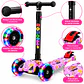 Monopatín Scooter Infantil de 4 Ruedas con Luces y Altura Ajustable - Miniatura 4