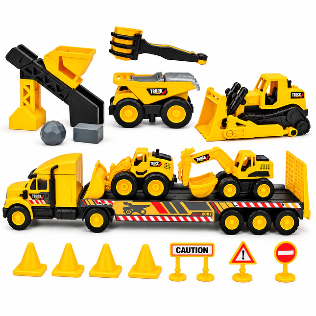 Set de Camiones de Construcción Infantil con Accesorios 2