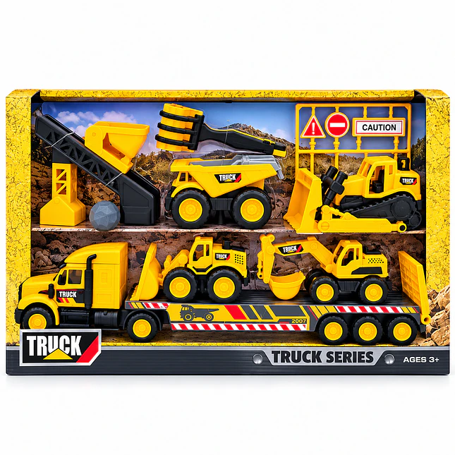 Set de Camiones de Construcción Infantil con Accesorios 1