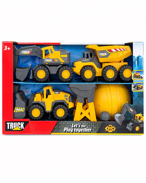 Set de Construcción Infantil con Vehículos y Accesorios