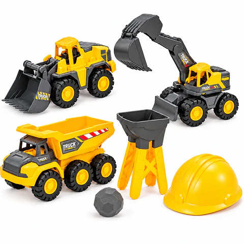 Set de Construcción Infantil con Vehículos y Accesorios