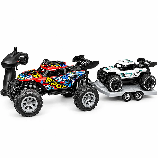 Carro RC Todoterreno con Remolque y Mini Buggy 9634-11B 1