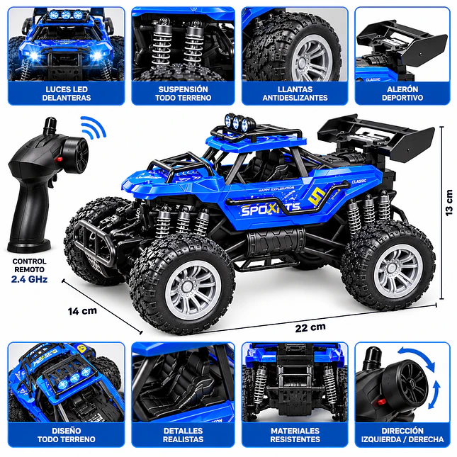 Carro a Control Remoto Todoterreno con Spray 9639A 4