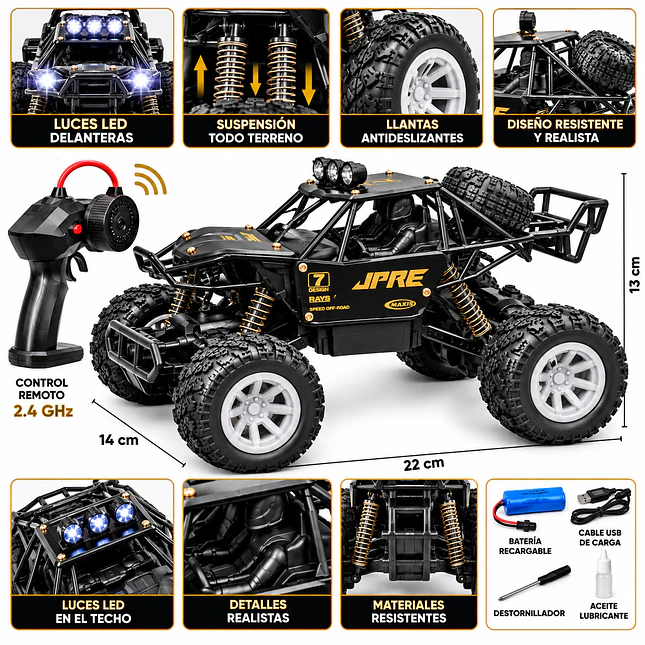 Carro a Control Remoto Todoterreno con Spray 9639A 5