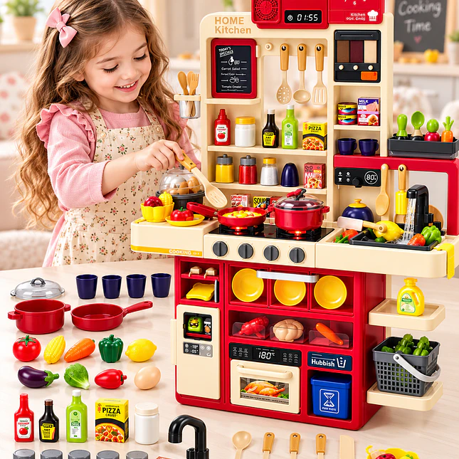 Cocina Infantil de 121 Piezas con Agua, Luces y Sonidos 3